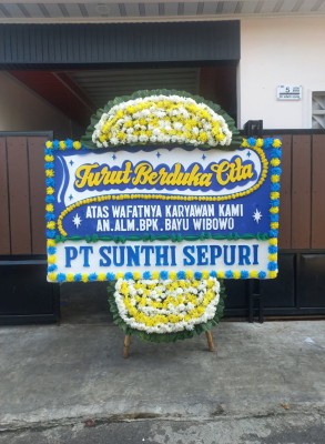 Papan Bunga Duka di Cibaduyut Wetan